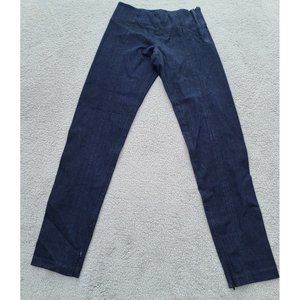 Ksubi Women Luna Denim Leggings Sz 28 Dark Blue Stretch Zippered Ankles  NWOT